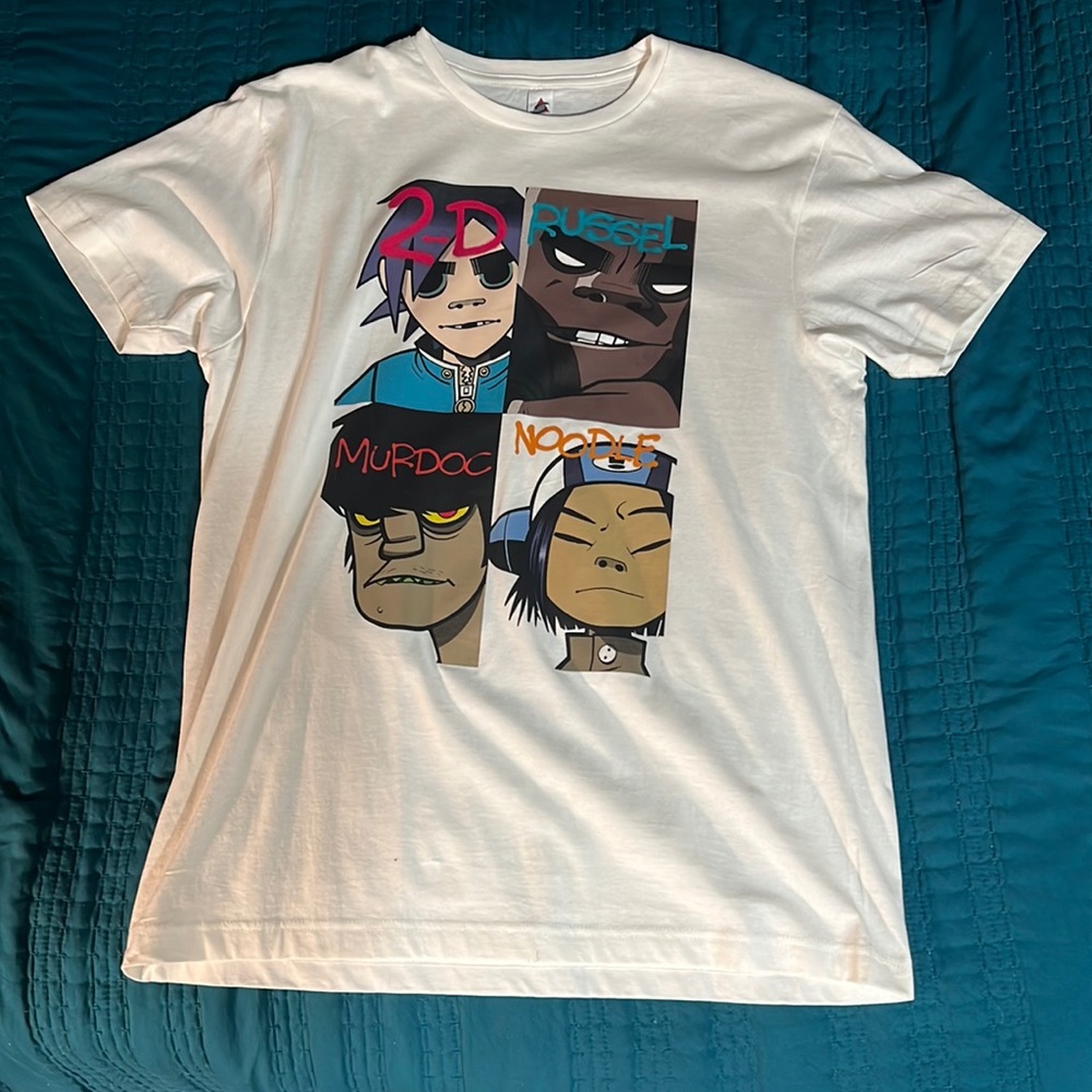 Gorillaz white short sleeve t-shirt